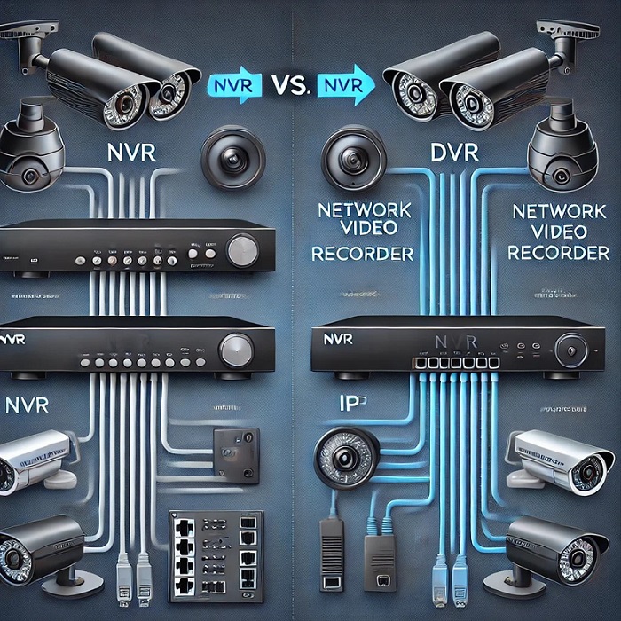 تفاوت NVR و DVR: کدام سیستم دوربین مداربسته بهتر است؟